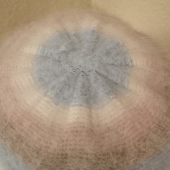 Pastel Striped Angora Bucket Hat - Picture 3 of 13